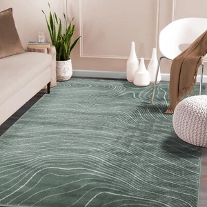 Veer Modern Wood Grain Flatweave Runner Kid & Pet Friendly Indoor Large Area Rug - Picture 1 of 32