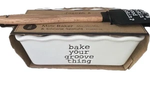 Joseph A Collection Mini Baker Bake Your Groove Thing  & Silicon Spatula 2 Pc - Picture 1 of 5