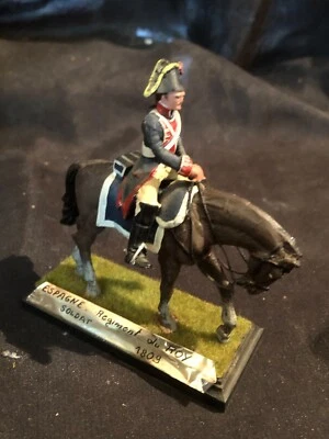 soldats de plomb  cavalier historex espagne regiment du roy 1809 - Photo 1/4