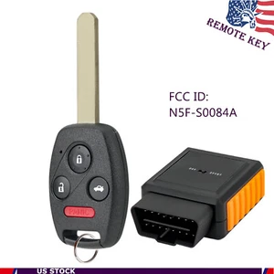 OBD Program Tool w/ Remote Key Fob For Honda Civic 2006 2007 2008 2009 2010 2011 - Picture 1 of 9