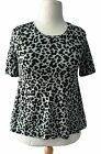 Ex Masai Top Tunic Mint Animal Print Stretch Ladies Holiday Summer Small S