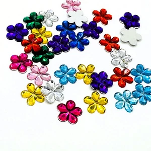 Acryl Blumen Blüten 1cm 1,5cm Streudeko Frühling Basteln, Deko, DIY, Tischdeko - Bild 1 von 23