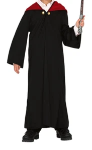 Halloween Long Robe Cloak Magic School Fancy Dress Costume New Age 3-4 - Picture 1 of 3