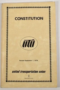 1979 United Transportation Union - CONSTITUTION - UTU - Picture 1 of 3