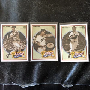 1991 Upper Deck Baseball Heros Cards Ted Williams #30, 31, 32 - Picture 1 of 8