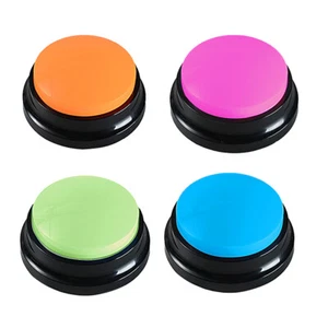 4 Color Voice Recording Button 30 Second Record Playback Recordable Dog Q8G3 - Picture 1 of 12