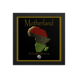 Die wahre Weltordnung "Afrika, Mutterland" Gerahmtes Poster mit Goldrand - Bild 1 von 11
