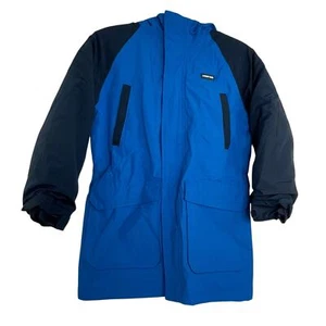 Land's End Squall Blue Full Zip Hooded Waterproof Jacket Boy's size Medium (8) - Picture 1 of 16
