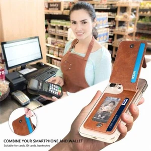 Universal Phone Card Slot Leather Phone Holder New Card Clip for Cell Phone - Picture 1 of 15