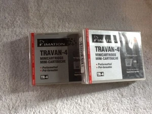 2 x IMATION/3M TRAVAN 4 TR-4 MINI CARTRIDGE 4GB / 8GB - Picture 1 of 5