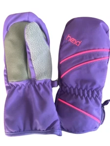 Head Jr DuPont Sorona Ski Mittens Small Purple/Pink - Picture 1 of 1