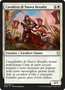 MTG Magic DOM Dominaria - 1x ITA NM 024 C Cavaliera di Nuova Benalia - Picture 1 of 1