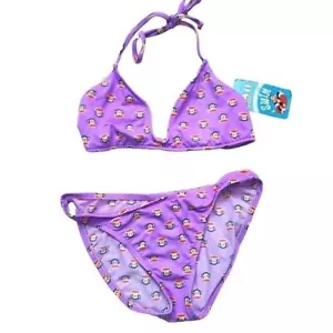 Vintage Paul Frank Womens Bikini, Julius, Purple, Bathing Suit, Medium - Picture 1 of 6