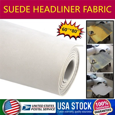 60x80inch Car Headlining Faux Suede Fabric for Interior Headliner Trim Door - Image 1 of 4