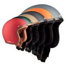 Produktbild - Bandit Helmets Jethelm Premium Fiberglas Motorradhelm leicht sehr kleine Bauart