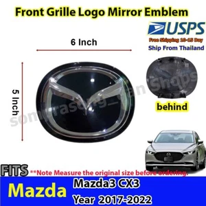 Mazda Front Grill Mirror Emblem Logo Badge for CX-3 Mazda3 2017-22 - Picture 1 of 9