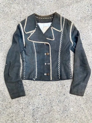 Chaqueta de Cuero Gamuza North Beach Años 70 De Colección Marrón Para Hombre Rara Usada Foto 1 de 4