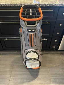 Bolsa de carro Sun Mountain divisores de 15 vías gris plata naranja - Imagen 1 de 8