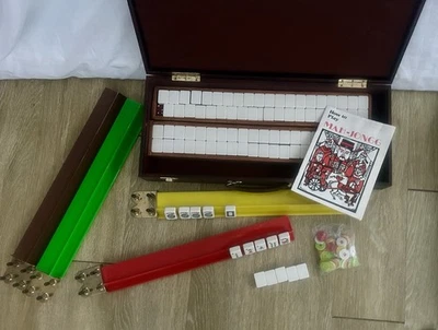 Vintage American Mahjong Set w/Racks, Tiles, Case & Chips- Barely Used- Complete - Image 1 of 4