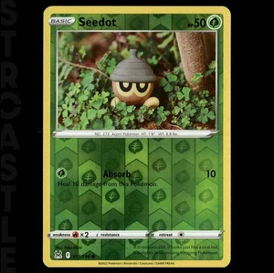 Seedot 011/196 Swsh11: Lost Origin - Holograma inverso - Común - Juego de cartas coleccionables Pokémon - Imagen 1 de 3