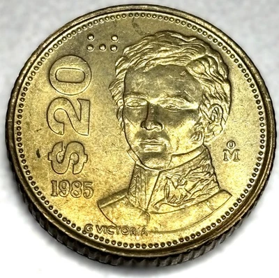 1985 Mo 20 Pesos Mexico United Mexican States Coin KM#508 -0285 - Image 1 of 2