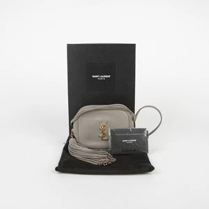 Saint Laurent Gray Leather Monogram Blogger Shoulder and Crossbody Bag 30386462 - Picture 1 of 22