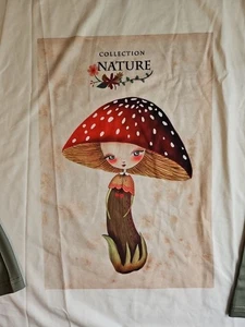 Women's Pre-owned Longsleeved Polyester Elastane Mushroom Nature Shirt - Picture 1 of 5