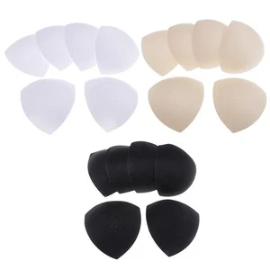 3 Pairs Bikini Swimming Breast Bra Pads Triangle Push Up Swimsuit Insert Pad - Picture 1 of 17