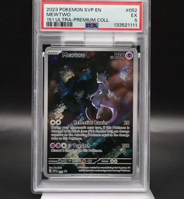 2023 Pokemon Scarlet & Violet 151 Promo Ultra Premium  Mewtwo #52 PSA 5 - Image 1 of 4