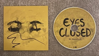 ✍️💿 Ed Sheeran - Eyes Closed CD Single *SIGNED* *Autographed* - Imagem 1 de 3