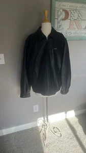 F.R. Abrigo chaqueta de cuero negro grande Tripler & Co. para hombre - Imagen 1 de 15
