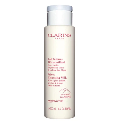 Clarins Velvet Cleansing Milk With Alpine Golden Gentian & Lemon Balm 6.8 oz New - Image 1 of 3