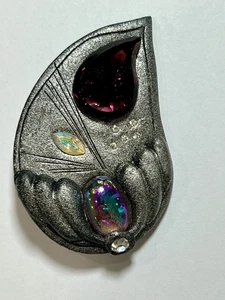 Tolle Retro Vintage Träne Tropfen Pin ca. 2 3/4" hoch - Bild 1 von 7