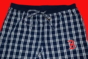 BOSTON RED SOX Plaid WOMEN's Capri Style Lounge Pants FREE SHIPPING IN USA - Picture 1 of 5