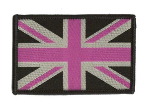 Patche écusson Fancy Union Jack Royaume Uni UK coloré transfert Patch - Picture 1 of 7