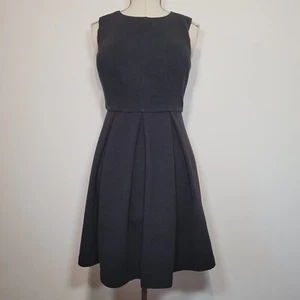 Boden Womens Ribbed Ottoman Dress Black Sleeveless Size 12 - Picture 1 of 4