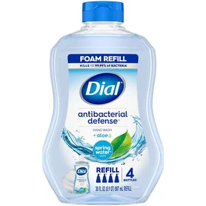 Dial Antibacterial Foaming Hand Wash Refill, Spring Water, 30 Ounce - Picture 1 of 12