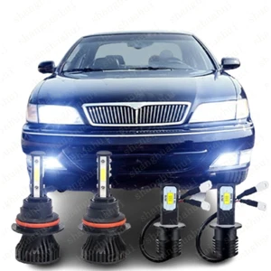 LED Headlight High Low + Fog Lights Bulbs Combo Kit For Infiniti I30 1996-1999 - Bild 1 von 13