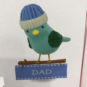 Hallmark Keepsake Ornaments 2017 DAD & SON Birds Set of 2 NEW IN BOXES - Picture 1 of 8
