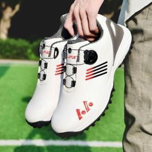 Mens Golf Shoes Waterproof Spikeless Outdoor Non-slip Golfing Athletic Sneakers