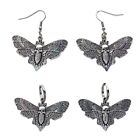 1 Pair Punk Butterflies Skull Earrings  Dangle Earrings Halloween Jewelry