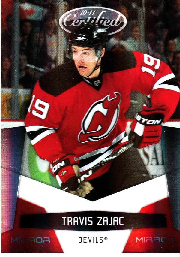 2010-11 Certified Mirror Red #88 Travis Zajac/250 - NM-MT - Image 1 of 1