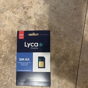 Lot of 2-Lycamobile 4G/5G SIM Card 3 in 1 Standard / Micro/ Nano - Picture 1 of 2
