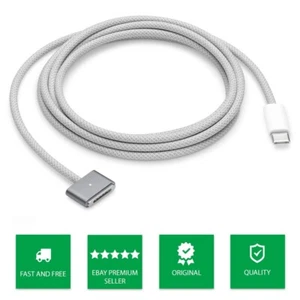 Genuine Official Space Grey Apple USB-C to Magsafe 3 Cable 2 Metre MacBook Pro - Picture 1 of 4