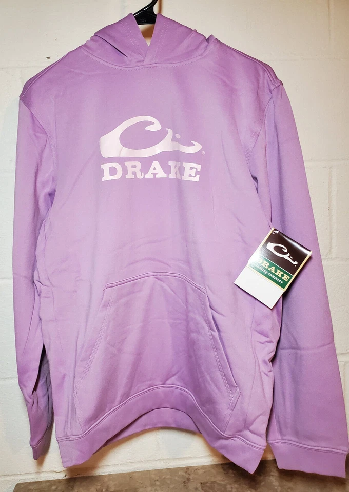 Sudadera con Capucha Apilada Drake Waterfowl Performance Lavanda Juvenil Grande Foto 1 de 4