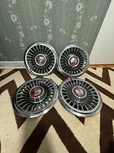 SET/4 1966 PONTIAC BONNEVILLE STAR CHIEF CATALINA PARISIENNE HUBCAP - Picture 1 of 9
