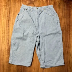 Vintage WRANGLER Blue Bell Sanforized Denim Shorts 16 26 x 11.5 Blue Jean G4-22 - Picture 1 of 5