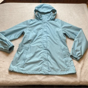 Eddie Bauer Light Blue Weatheredge Hooded Jacket Size Large - Picture 1 of 16