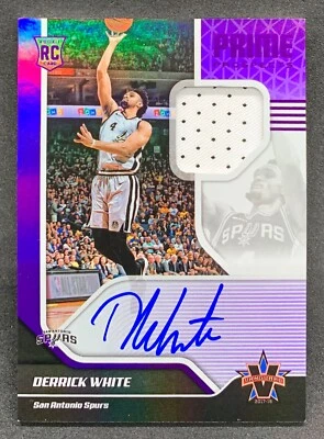 2017-18 Panini Vanguard DERRICK WHITE Purple Foil Rookie Patch Auto RPA SP /25 - Image 1 of 2