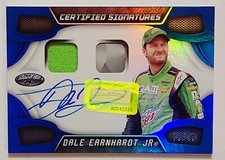 2018 Certified NASCAR Racing Signatures #CSS-JR Dale Earnhardt Jr. Blue #02/49